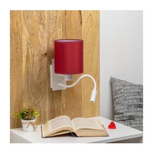 Brilagi-LED Nástenná lampa NUBILA 1xE27/25W/230V+LED/3W biela/pompej. červená BG1559+BG1579 vyobraziť