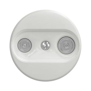 lap - Retro účastnícka zásuvka TV+R (priebežná) bez rámika biela K/TV/P vyobraziť