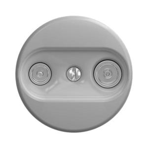 lap - Retro účastnícka zásuvka TV+R (priebežná) bez rámika šedá S/TV/P vyobraziť