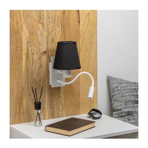 Brilagi - LED Nástenná lampa NUBILA 1xE27/25W/230V + LED/3W biela/čierna BG1559+BG1568 vyobraziť