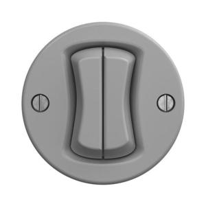 lap - Retro dvojitý schodiskový vypínač bez rámika č. 6+6 šedá S/V2/66 vyobraziť