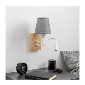 Brilagi - LED Nástenná lampa NUBILA WOOD 1xE27/25W/230V + LED/3W dub/šedá BG1565+BG1569 vyobraziť