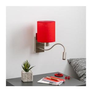 Brilagi - LED Nástenná lampa NUBILA 1xE27/25W/230V + LED/3W chróm/červená BG1556+BG1578 vyobraziť