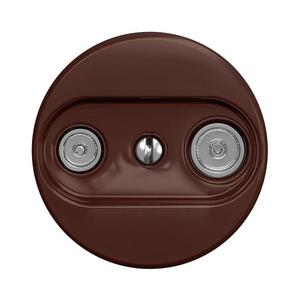 lap - Retro účastnícka zásuvka TV+R (priebežná) bez rámika hnedá H/TV/P vyobraziť