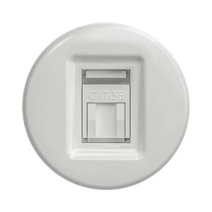 lap - Retro dátová zásuvka bez rámika biela K/DATA vyobraziť