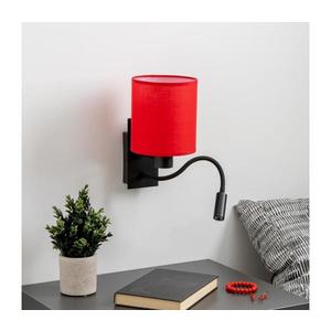 Brilagi - LED Nástenná lampa NUBILA 1xE27/25W/230V + LED/3W čierna/červená BG1558+BG1578 vyobraziť