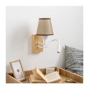 Brilagi - LED Nástenná lampa NUBILA WOOD 1xE27/25W/230V + LED/3W dub/hnedá BG1565+BG1570 vyobraziť
