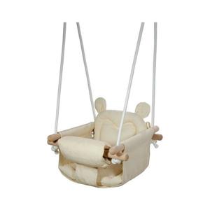 2Kids Toys - Detská textilná hojdačka krémová/buk 2D33856 vyobraziť