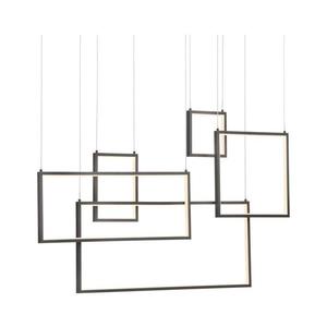 Redo 01-2318 - LED Stmievateľný luster na lanku PLANA LED/80W/230V čierna 01-2318 vyobraziť