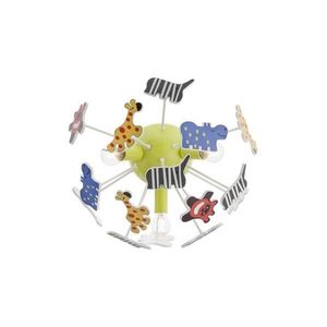 Redo 04-514-Detské stropné svietidlo SAFARI 3xE14/3W/230V pr. 41 cm pestrofarebná 04-514 vyobraziť