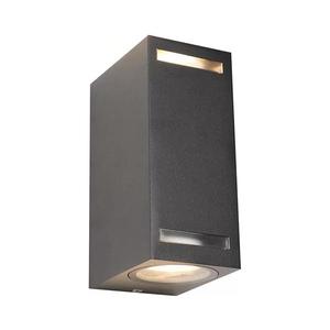 Vonkajšie nástenné svietidlo FAVEIRA 2xGU10/7W/230V IP44 antracit 6498 vyobraziť