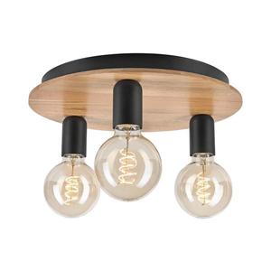 Stropné svietidlo DUSTY 3xE27/15W/230V pr. 34 cm dub/čierna LM-3.273/CZARNY vyobraziť