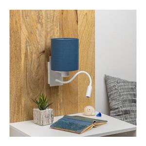 Brilagi - LED Nástenná lampa NUBILA 1xE27/25W/230V+ LED/3W biela/tmavomodrá BG1559+BG1575 vyobraziť