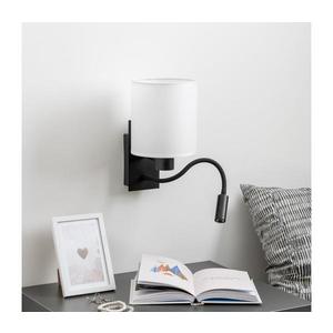 Brilagi - LED Nástenná lampa NUBILA 1xE27/25W/230V + LED/3W čierna/biela BG1558+BG1586 vyobraziť