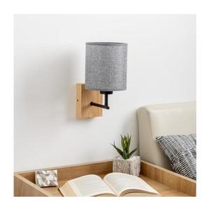 Brilagi - Nástenná lampa NUBILA WOOD 1xE27/25W/230V dub/šedá BG1561+BG1582 vyobraziť