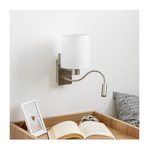 Brilagi - LED Nástenná lampa NUBILA 1xE27/25W/230V + LED/3W chróm/biela BG1556+BG1586 vyobraziť