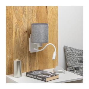 Brilagi - LED Nástenná lampa NUBILA 1xE27/25W/230V + LED/3W biela/šedá BG1559+BG1582 vyobraziť