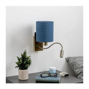 Brilagi - LED Nástenná lampa NUBILA 1xE27/25W/230V+ LED/3W mosadz/tmavomodrá BG1557+BG1575 vyobraziť