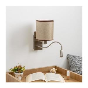 Brilagi - LED Nástenná lampa NUBILA 1xE27/25W/230V + LED/3W chróm/hnedá BG1556+BG1583 vyobraziť