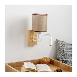 Brilagi - LED Nástenná lampa NUBILA WOOD 1xE27/25W/230V + LED/3W dub/hnedá BG1565+BG1583 vyobraziť
