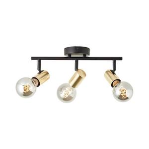 Brilliant - Bodové svietidlo KERRY 3xE27/40W/230V čierna/mosadz 99715/72 vyobraziť