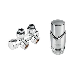 Novaservis - Rohová sada pre radiátory so stredovým pripojením, lesklý chróm ZTD30CR vyobraziť