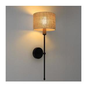 Nástenné svietidlo MADELA 1xE14/40W/230V juta/čierna 0246 vyobraziť