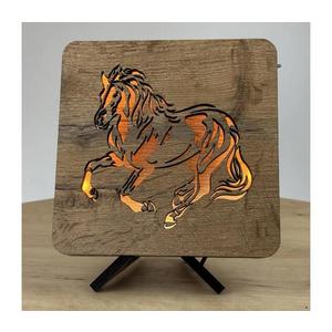 Li-Go 4070/DUB2 - LED Stolná dekorácia LED/12W/230V 19x19 cm dub/kôň 4070/DUB2 vyobraziť