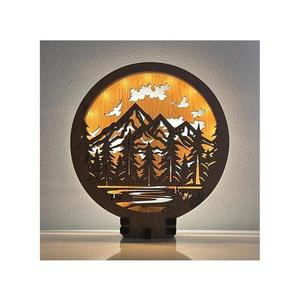 Li-Go 23583/DUB2 - stmievateľná LED stolová dekorácia LED/12W/230V 20x22 cm dub 23583/DUB2 vyobraziť