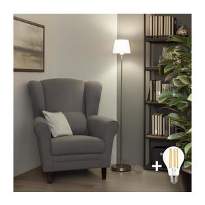 Brilagi - LED stojacia lampa CERIA 1xE27/40W/230V pr. 20, 5 cm biela/matný chróm EG300183+EG781029 vyobraziť