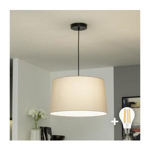 Brilagi - LED luster na lanku CERIA 1xE27/40W/230V, pr. 45 cm, béžový EG300169+EG781043 vyobraziť