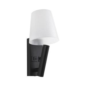 LED nástenné svietidlo s USB portom LED/2W/230V 3000K čierna/biela 240016 vyobraziť