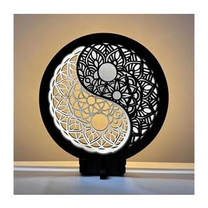 Li-Go 23607/O - LED stmievateľná stolová dekorácia LED/12W/230V 20x22 cm orech 23607/O vyobraziť