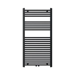Novaservis - Kúpeľňový rebríkový radiátor 644 W/230 V, 120 × 60 cm, čierny, rovný 600/1200/RS, 5 vyobraziť