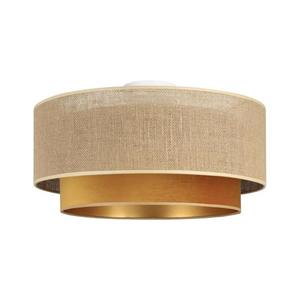 Stropné svietidlo SARTA 1×E27/60 W/230 V, priemer 45 cm, medená/juta H0194 vyobraziť