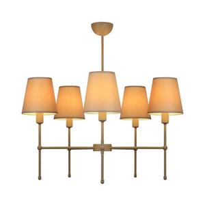 Luster na tyči MADELA 5xE14/40W/230V biela/béžová 0242 vyobraziť