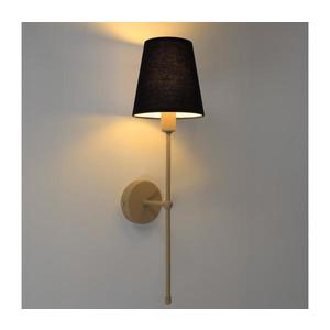 Nástenné svietidlo MADELA 1xE14/40W/230V čierna/béžová 0528 vyobraziť