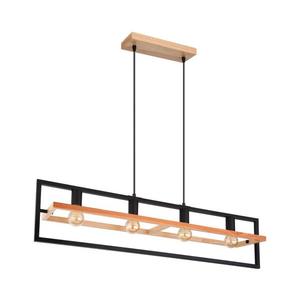 Globo 15575-4H - Luster na lanku ERICA 4xE27/40W/230V čierna/béžová 15575-4H vyobraziť