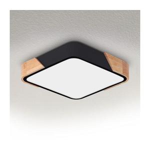 Brilagi - LED stropné svietidlo PILANA LED/24W/230V dub/čierna 32x32 cm WO800-OEM26-30 vyobraziť