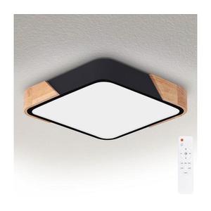 Brilagi - LED stmievateľné svietidlo PILANA LED/48W/230V dub/čierna 42x42 cm + DO WO800-OEM26-40 vyobraziť