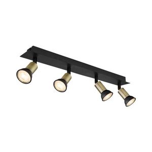 Globo 57998-4B - Bodové svietidlo DREW 4xGU10/35W/230V čierna/mosadz 57998-4B vyobraziť