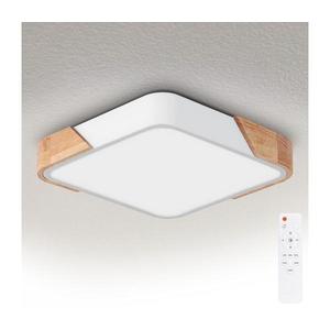 Brilagi - stmievateľné LED svietidlo PILANA LED/48W/230V dub/biela 42x42 cm + diaľkový ovládač WO800-OEM27-40 vyobraziť