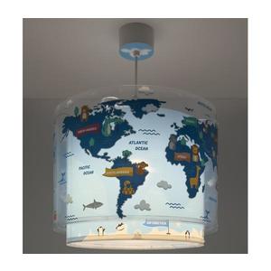 Dalber 40672 - Detský luster WORLD 1xE27/15W/230V modrá 40672 vyobraziť