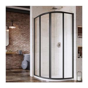 Ravak 3114O302Z1 - Sprchový kút štvordielny štvrťkruhový SUPERNOVA 80x80 cm čierny 3114O302Z1 vyobraziť