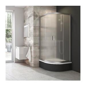 Ravak 3B240U40ZG - Sprchový kút štvordielny štvrťkruhový BLIX 80x80 cm satin 3B240U40ZG vyobraziť