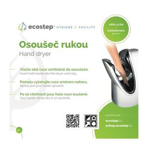 EcoStep 100001 - Informačná tabuľka pre sušič rúk R1.1 CZ/ENG 100001 vyobraziť
