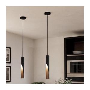 Eglo 900874 - LED luster na lanku BARBOTTO 1xGU10/4, 5W/230V čierna/hnedá 900874 vyobraziť