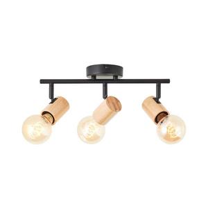 Brilliant - Bodové svietidlo KERRY 3xE27/40W/230V čierna/bambus 99715/76 vyobraziť