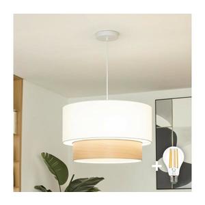 Brilagi - LED luster na lanku CERIA 1xE27/40W/230V priemer 50 cm biela/béžová EG300171+EG781089 vyobraziť