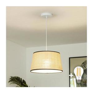 Brilagi - LED luster na lanku CERIA 1xE27/40W/230V, priemer 35 cm, béžový EG300171+EG781083 vyobraziť
